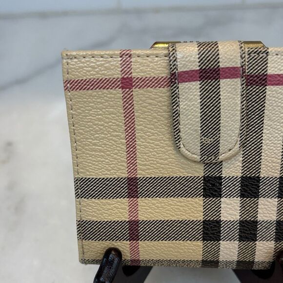 Burberry Vintage Haymarket Check Knight Insignia Bifold Wallet - HTF - Picture 5 of 16